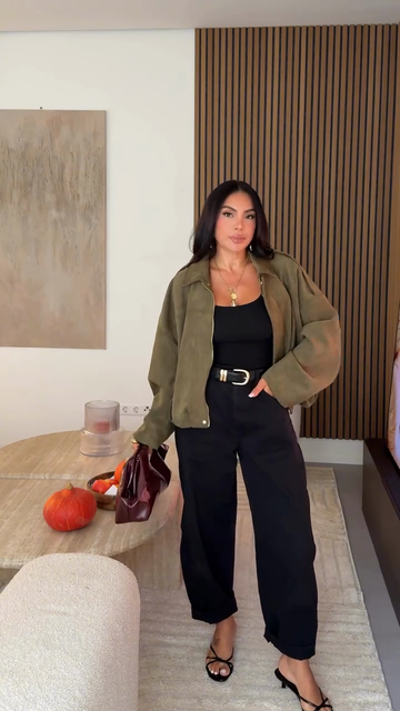 olive green jacket