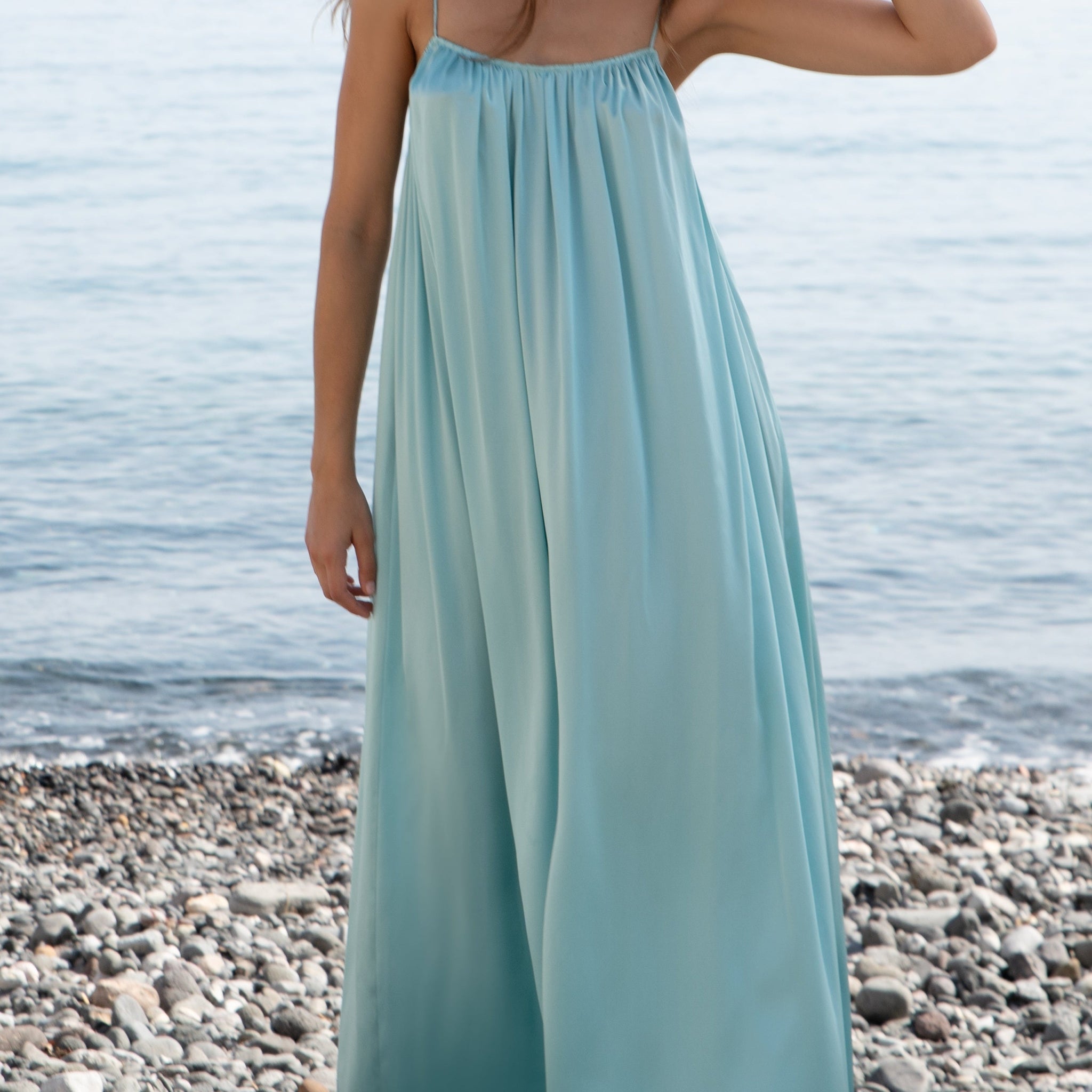 Loose and Flowing Low Back Maxi Dress